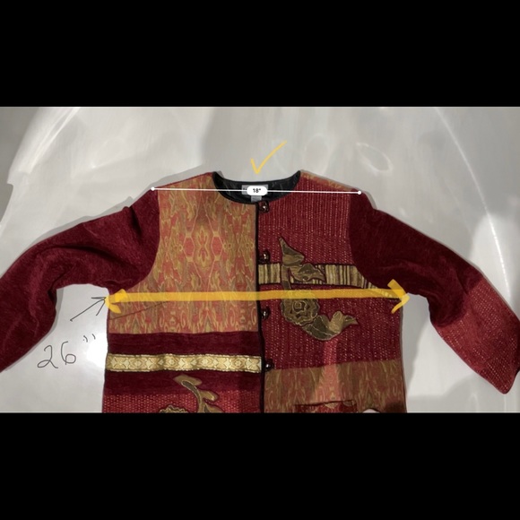 INDIGO MOON Woman’s Sz 1X Jacket NWOT tag; Lagenlook, Bode, Bohemian SALE❗️ - Picture 7 of 8